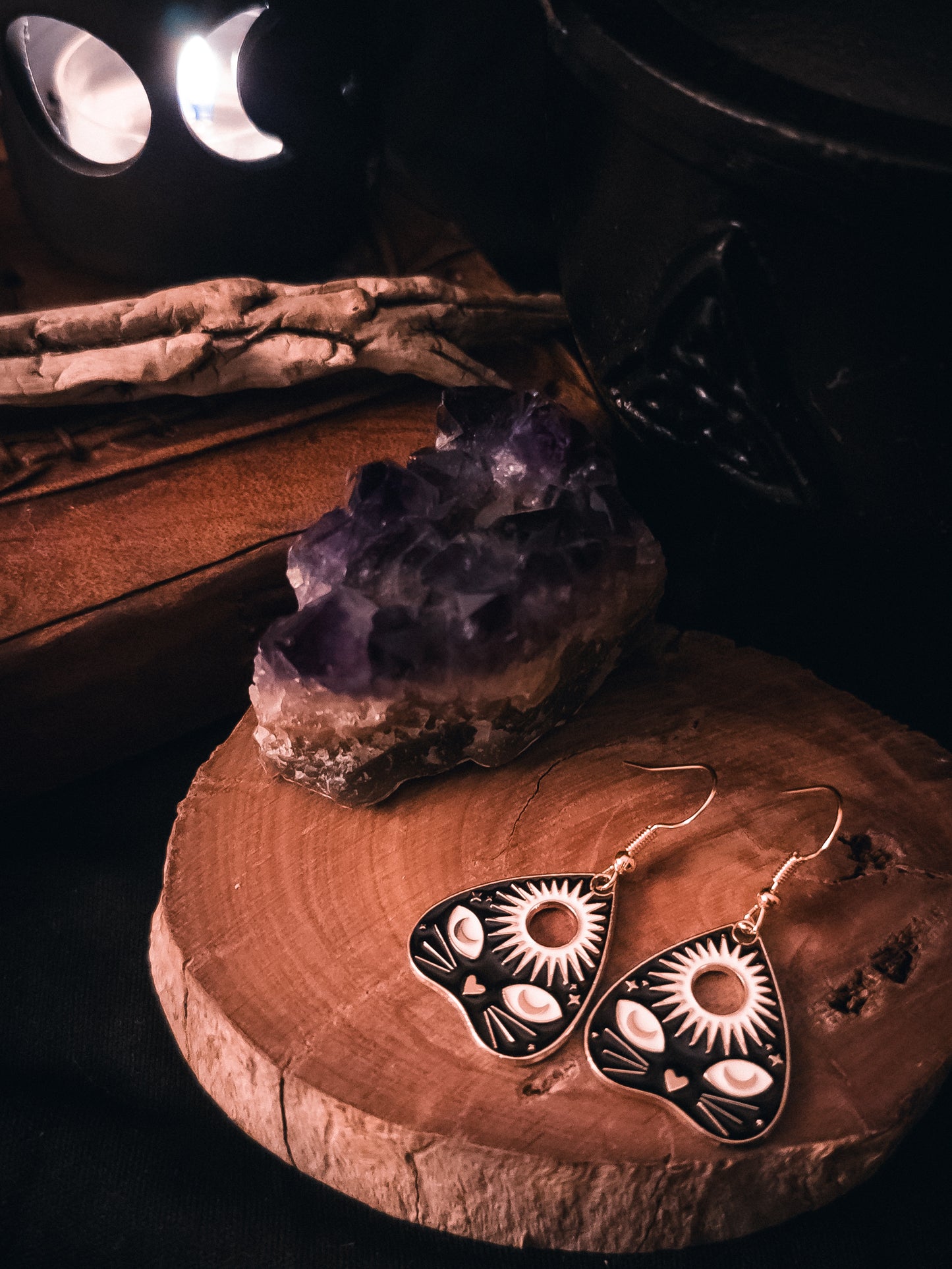 Ouija Board Planchette Earrings