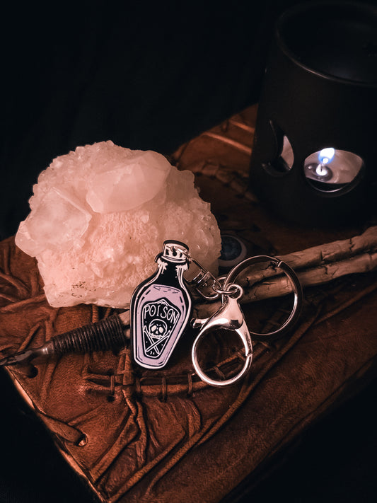 Poison Bottle Key Ring