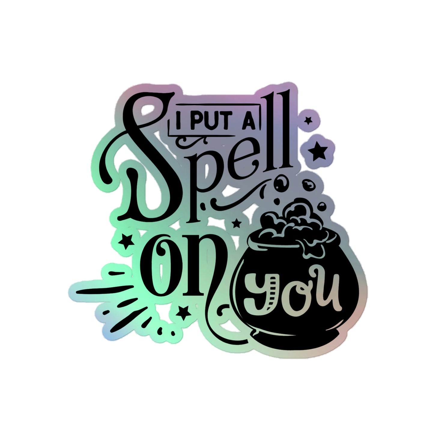 Spell Holographic Sticker
